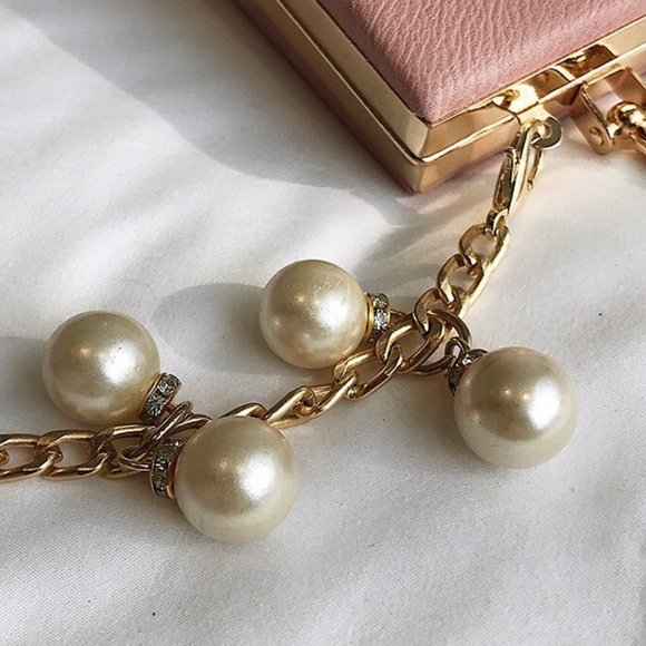 New Rose Pearl Goddess Crossbody Bag (Pink) - Picture 7 of 9